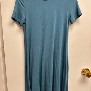 Teal Short Sleeve Dress